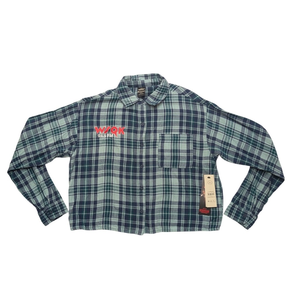 NWT No Boundaries Stranger Things Flannel Womens S Hawkins Hitmaker WSQK